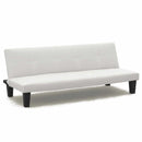 Divano Letto 175x80x69 cm in Similpelle Bianco