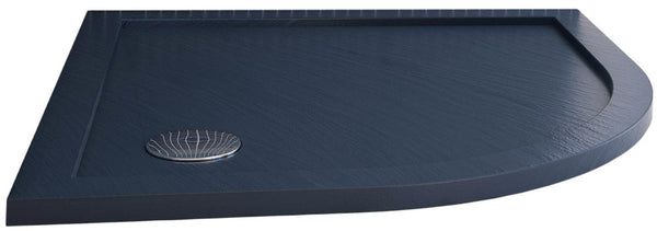 acquista Receveur De Douche Semi-Circulaire Acrylique Fosterberg Floret 4 Anthracite Différentes Tailles