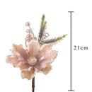 Set 12 Pick con Magnolia H21 cm Champagne