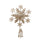 Set 2 Pointes Flocon de Neige 30,5 cm Or