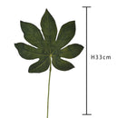 Set 12 Foglia Artificiali di Aralia H 33 cm