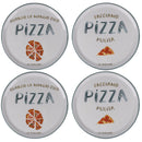 Set 4 Piatti Pizza Ø33x2 cm in Porcellana VdE Tivoli 1996 Le Travisate Bianco