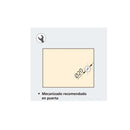 Maniglie con Rosetta Ovale per Porte Forma L  in Acciaio Inossidabile Nichel Satinato 2 Sets Emuca