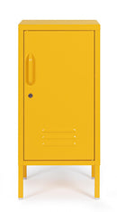Comodino 1 Anta 40x35x76 cm Cambridge in Acciaio Giallo