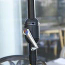 Ombrellone da Giardino Ø2,27m in Metallo e Poliestere Bianco Crema