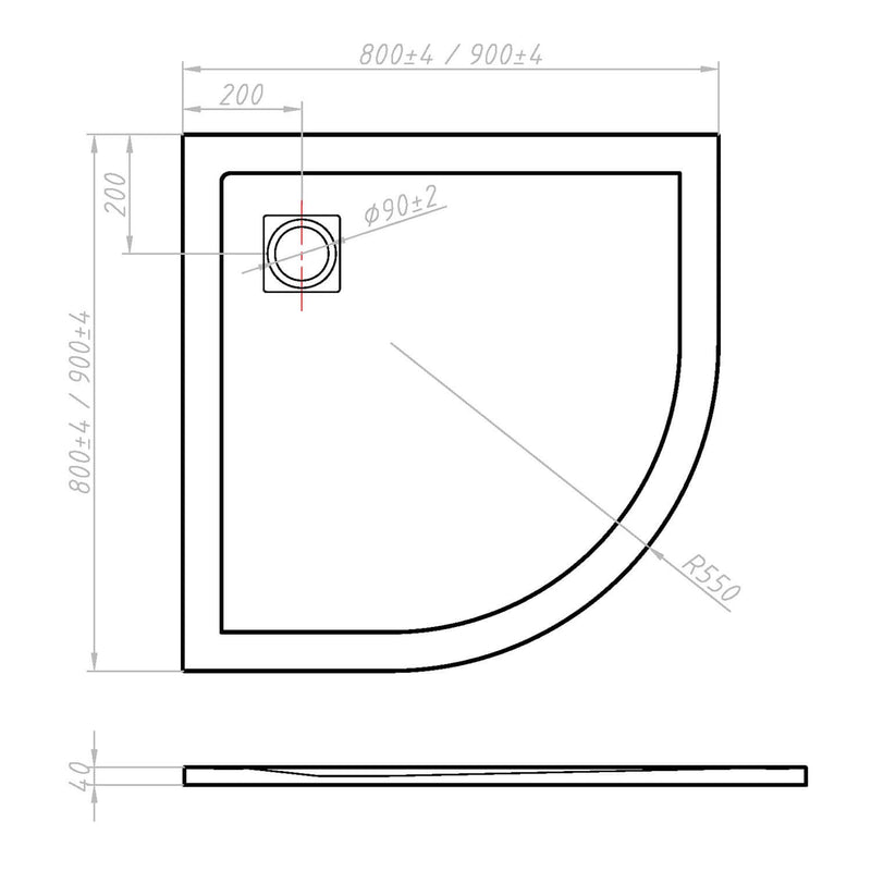 Piatto Doccia Semicircolare in Pietra Fosterberg Silene 4 Bianco Varie Misure