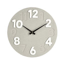 Orologio da Parete  Ø40x4,5 cm in Legno Timing Tortora