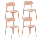 Set 4 Sedie 48x52xH77,5 cm in Polipropilene Cindy Rosa antico