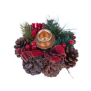 Set 4 Porta Candela Avvento Ø15 cm per 1 Candela 