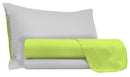 Set Lenzuola Sopra Sotto e Federe Doubleface Acido\/Grigio Chiaro Varie Misure