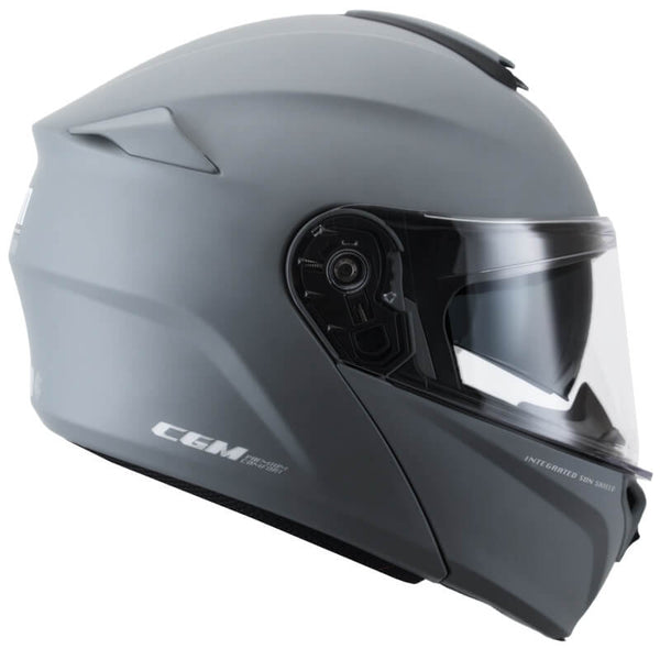 acquista Casque Intégral pour Scooter CGM Berlin Visière Longue 508A Gris Mat Différentes Tailles