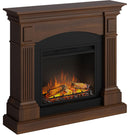 Camino Elettrico da Pavimento Effetto Fiamma 1500W Tagu Magna Noce Pregiato