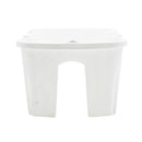 Fioriera da balcone 37x28x20cm in plastica polipropilene Bianco