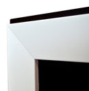 Camino a Bioetanolo da Parete 180x49 cm  Frame 1800 Bianco