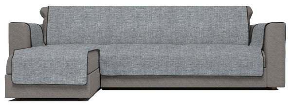Housse de canapé avec péninsule gauche en polyester et coton gris foncé Différentes tailles prezzo