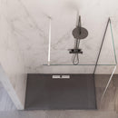 Box Doccia Parete Walk-In 2 Lati in Cristallo Trasparente 8 mm H195 Bonussi Aurore Varie Misure