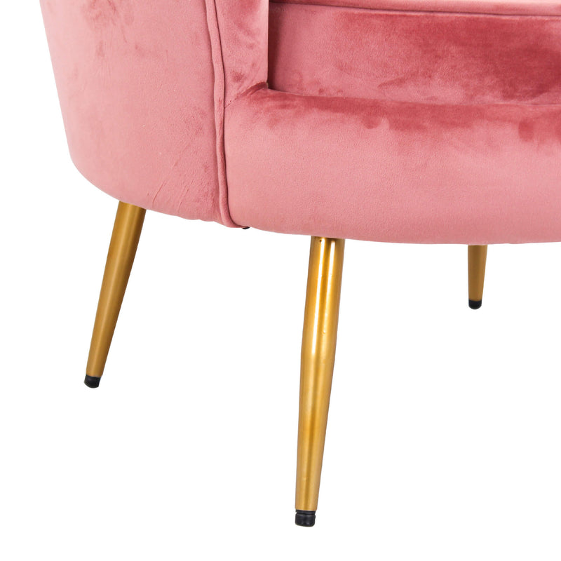 Poltrona 80x86 cm in Velluto Magenta