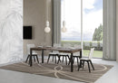 Tavolo Allungabile 110-194x70x77 cm Everyday Noce e Antracite