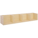 Mensola Scaffale Libreria Porta CD in Legno 95x17x16.5 cm 