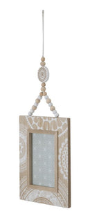 Cornice da Muro Cancun 15x1x41 cm MDF Marrone e Bianco
