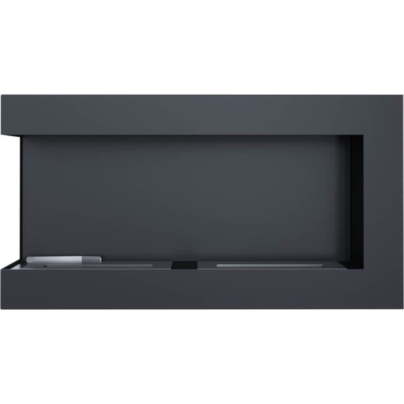 Camino a Bioetanolo da Incasso 90x48 cm Flig Tampa Nero Angolo a Sinistra