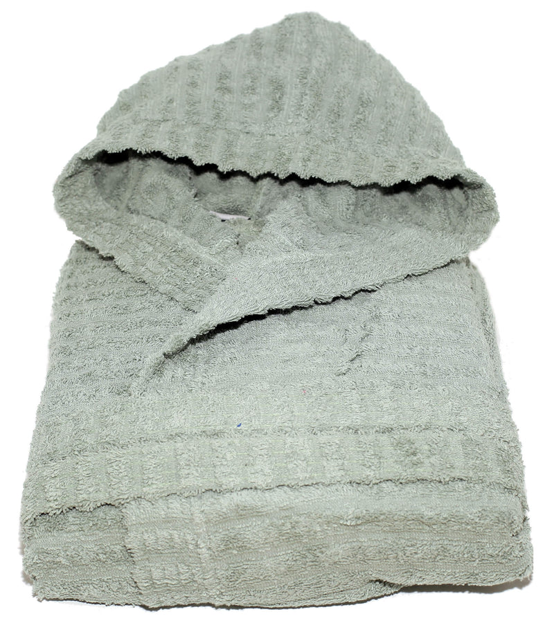 Accappatoio in Spugna 100% Cotone Sally Horizon Salvia Taglia S/M