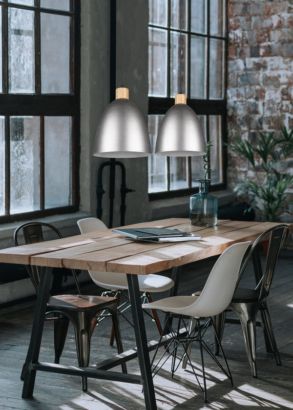 Suspension d'intérieur E27 en métal nickel vieilli prezzo