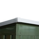 Casetta Box da Giardino 213x130x173 cm in Acciaio Verde