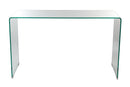 Tavolino Rettangolare in Vetro 120x40x72cm TFT Glass Trasparente