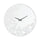 Horloge Coeur Blanche Ø55x4 cm en Fer MDF et Miroir Blanc