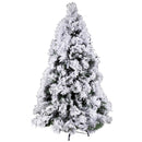Albero di Natale Artificiale Adami Monte Bianco Verde Innevato Varie Misure