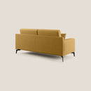 Divano 3 Posti 206x95x91 cm in Tessuto Giallo