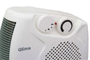 Stufa Elettrica Caldobagno 2000W Qlima EFH2010 Bianca