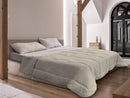 Trapunta Invernale Matrimoniale in Microfibra 300gr Double Face Beige/Panna