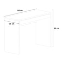 Scrivania da Ufficio 1 Cassetto 100x40x80 cm in Truciolare Nobilitato Bianca