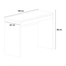 Scrivania da Ufficio 1 Cassetto 100x40x80 cm in Truciolare Nobilitato Bianca