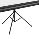 Telo per Proiettore Pieghevole da 84" con Treppiede Regolabile 200x8x118 cm in Plastica e Metallo Nero 