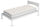 Surmatelas matelassé rembourré en fibre Crabyon avec élastiques bordeaux Différentes tailles