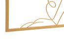 Pannello da Muro Oro Woman 60x1x80 cm in Ferro 