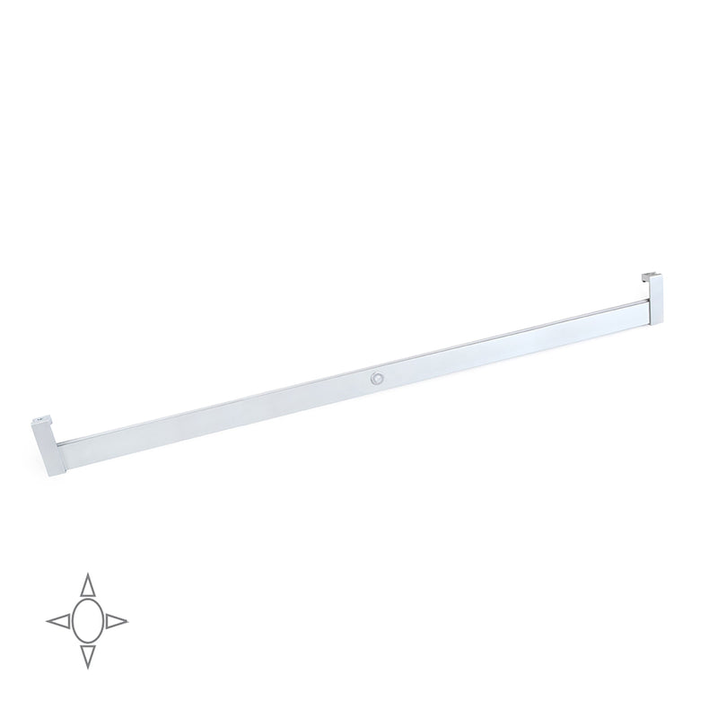 Barra Appendiabili per Armadio 100,8-115,8 cm 12V con LED Bianco Naturale e Sensore di Movimento Emuca