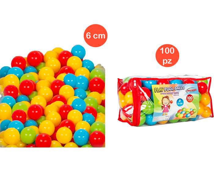 Set 100 Palline Colorate per Piscine e Recinti Bambini