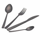 Servizio Set di Posate 24 Pezzi in Acciaio Nero Opaco Villa d'Este Home Tivoli Modern