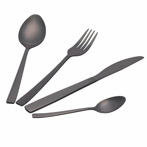 Ménagère Service 24 Pièces en Acier Noir Mat VdE Tivoli 1996 Moderne acquista