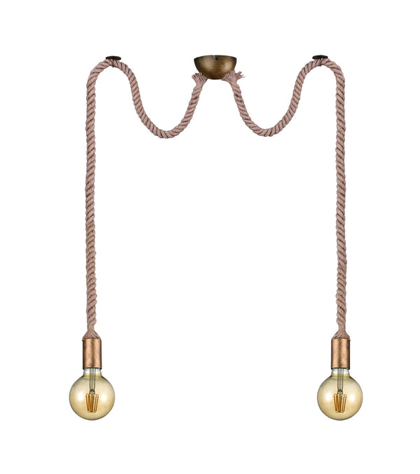 online Suspension d'intérieur E27 en métal laiton vieilli