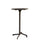 Table haute Vega Ø60x102 h cm en acier taupe