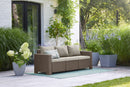 Divano 3 Posti da Giardino 198x68x71,5h cm Keter California Cappuccino