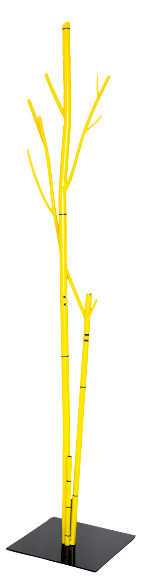 sconto Portemanteau Fer Forgé Vasconi Bambou Jaune 33x33x178 cm