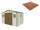 Sol pour Jardinière 325x240x233 cm en Plastique Terracotta