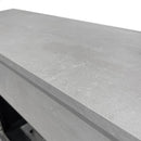 Camino Elettrico da Terra 96x35x96 cm Bellini in Legno Effetto Cemento      