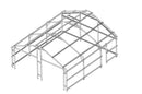 Casetta Box da Giardino in Lamiera di Acciaio 664x721x372 cm Verde